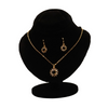 Golden Black Nacklace Set  (Golden-Black)