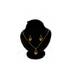 Royal Blue Teardrop Pendant & Stud Set  (Golden-Blue)