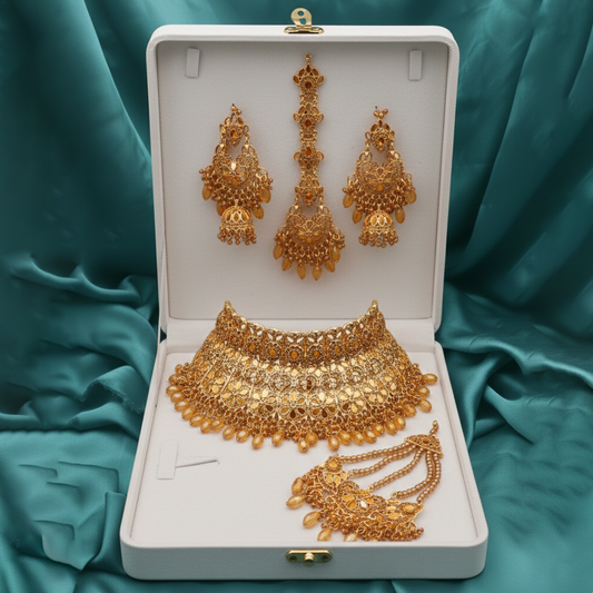 Bridal Jewellery Set  (Golden)