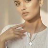 Four-Leaf Pearl Clover Set  (Golden-White)